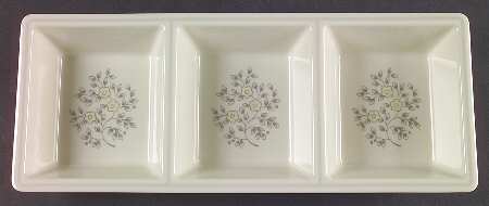 Heirloom Melamine 3 Section Rectangular Tray
