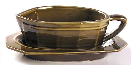 Heritage Green Gravy Boat & Underplate