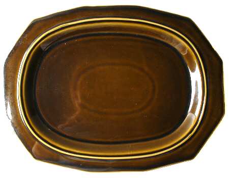 Heritage Green 15" Oval Serving Platter