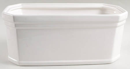Heritage White Bread Box No Lid