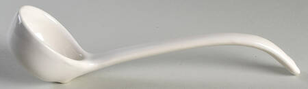 Heritage White Tureen Ladle