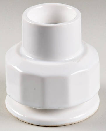 Heritage White Hurricane Lamp No Globe