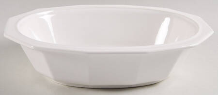 Heritage White 10" Oval Vegetable Bowl