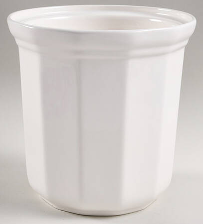Heritage White Large Canister No Lid
