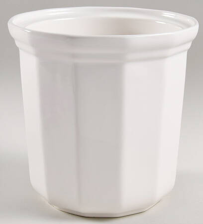 Heritage White Large Canister No Lid