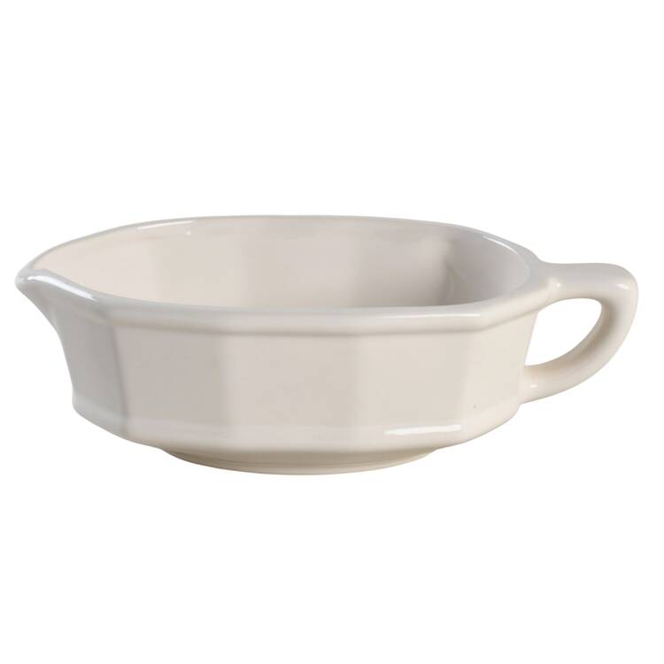 Heritage White Gravy Boat