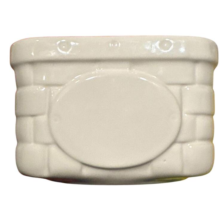 Heritage White Square Basket