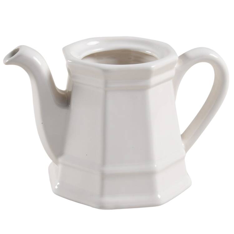 Heritage White Mini Teapot No Lid