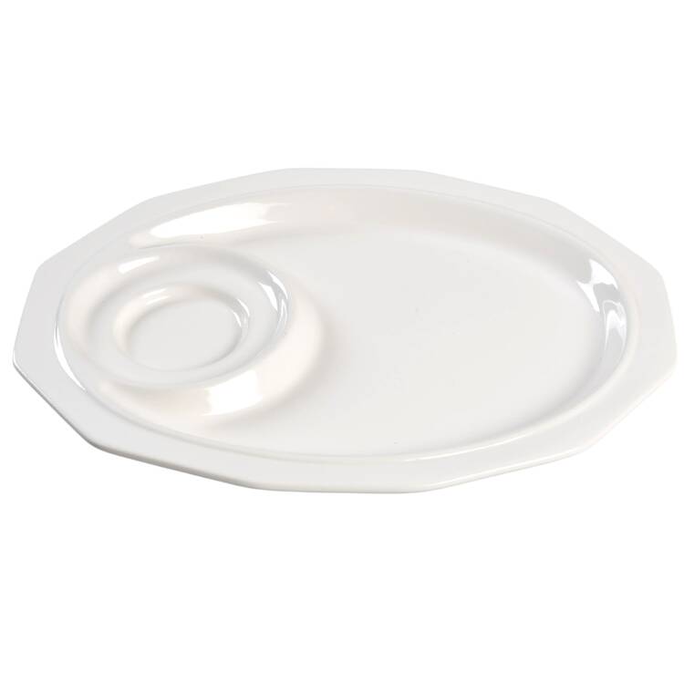 Heritage White Snack Plate