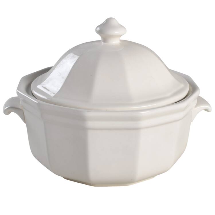 Heritage White Lid for 2 Qt Covered Casserole
