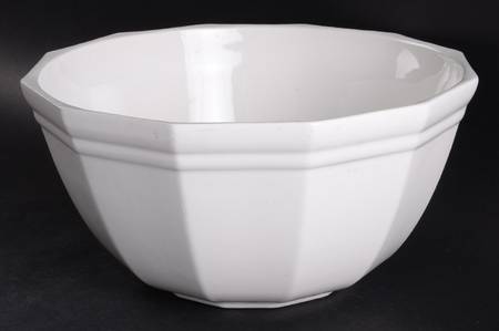 Heritage White 13" Large Salad Serving Bowl