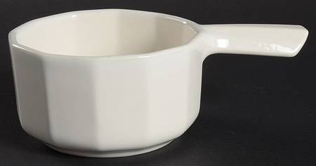 Heritage White Round Handled Bowl