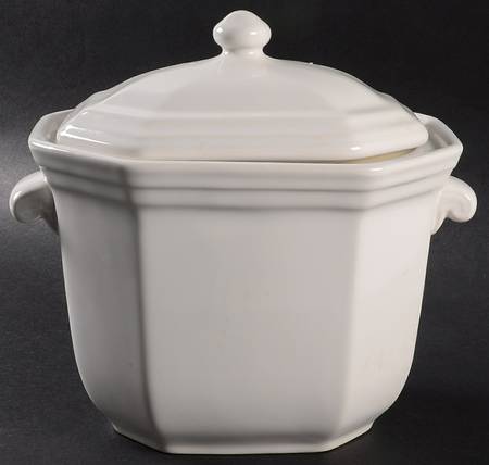 Heritage White Brown Sugar Crock