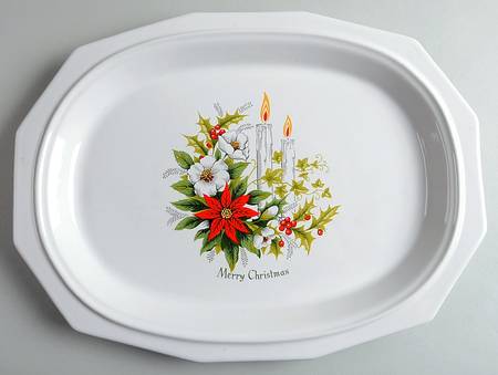 Heritage White 14" Oval Accent Platter