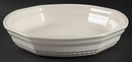 Heritage White Deep Pie Serving Plate