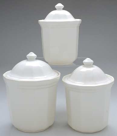 Heritage White (3 Piece) Canister Set (Box Set)