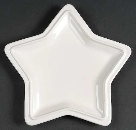 Heritage White Star Shaped Plate