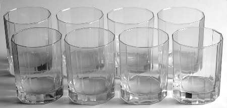 Heritage White Glassware Double Old Fashioned - Set of 8