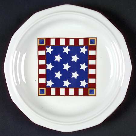 Heritage White 8" Round Buffet Plate