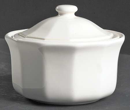Heritage White Butter Tub & Lid