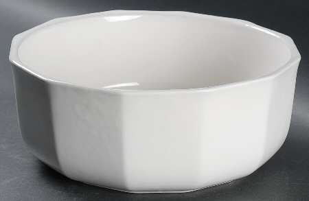 Heritage White 9" Salad Serving Bowl