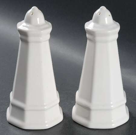 Heritage White Salt & Pepper Set