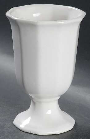 Heritage White China Goblet