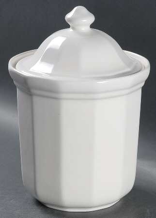 Heritage White Medium Canister & Lid by Pfaltzgraff