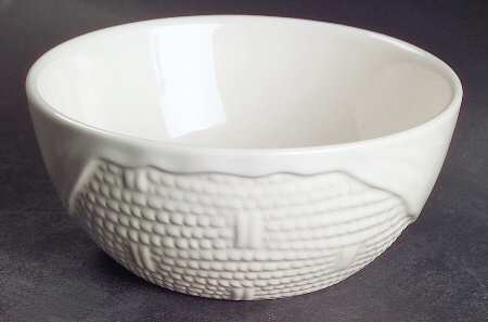 Heritage White Small Basket Bowl