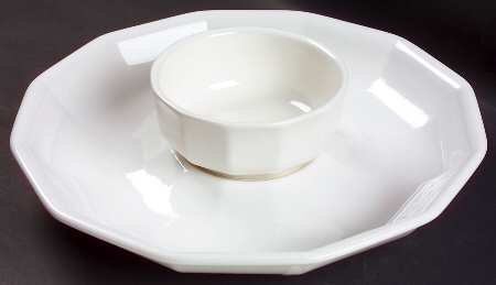 Heritage White (2 Piece) Chip & Dip Set