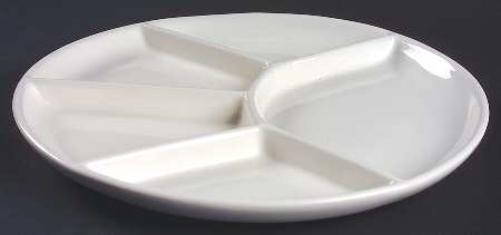Heritage White Fondue Plate