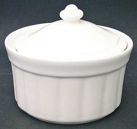 Heritage White Butter Tub & Lid