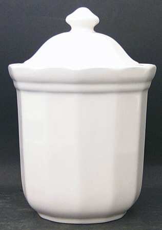 Heritage White Small Canister & Lid