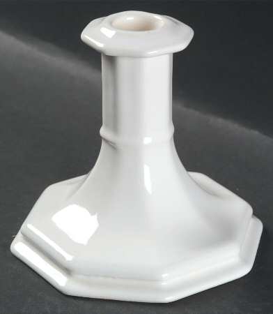 Heritage White Small Candlestick by Pfaltzgraff