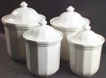 Heritage White (4 Piece) Canister Set (Box Set)