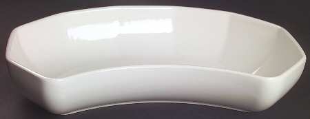 Heritage White Crescent Bowl
