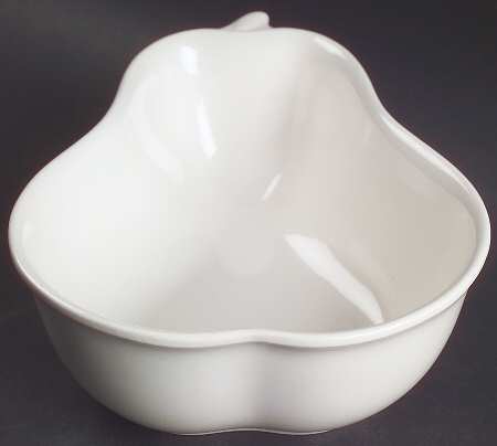 Heritage White Pear Shaped Bowl
