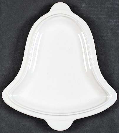 Heritage White Bell Shaped Plate by Pfaltzgraff