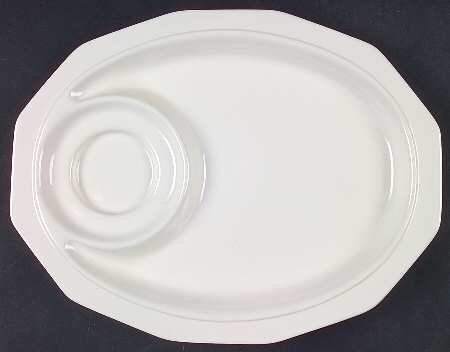 Heritage White Snack Plate