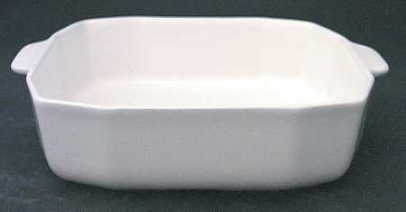Heritage White 10" Square Baker