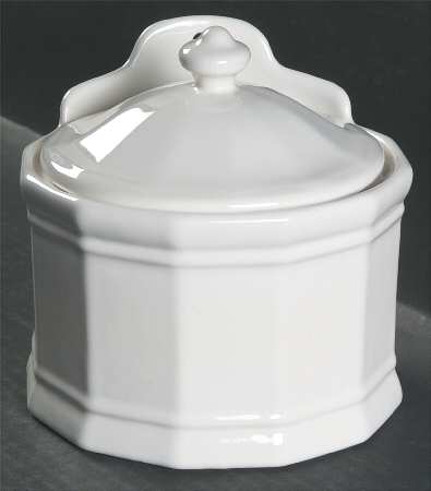 Heritage White Salt Box & Lid