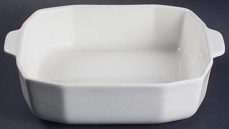 Heritage White 8" Square Baker