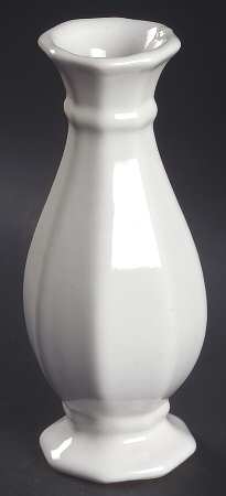 Heritage White 6" Bud Vase by Pfaltzgraff
