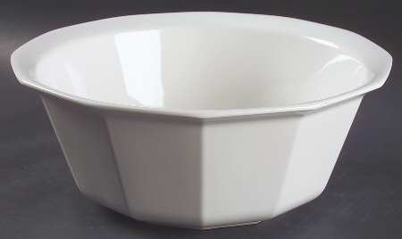 Heritage White 12" Large Salad Serving Bowl