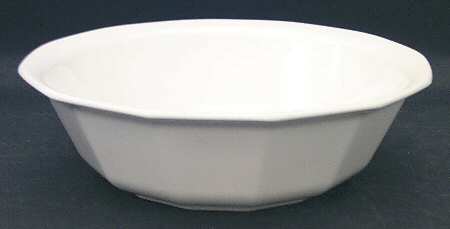 Heritage White 11" Large Salad Serving Bowl