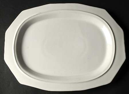 Heritage White 15" Oval Serving Platter