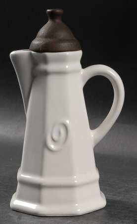 Heritage White Oil Cruet and Stopper by Pfaltzgraff