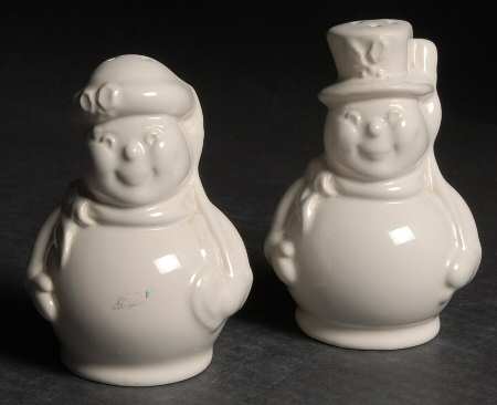 Heritage White Figural Salt & Pepper Set