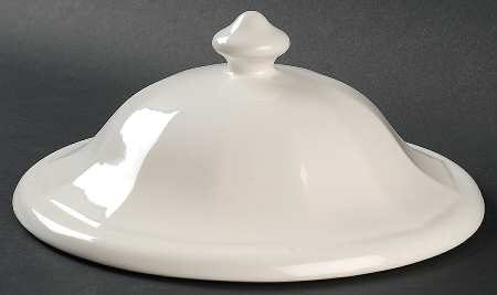 Heritage White Lid for 3 Quart Round Casserole