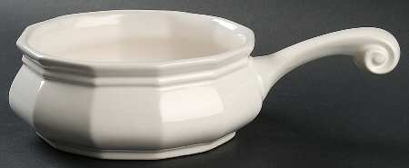 Heritage White Open Fondue Pot Only